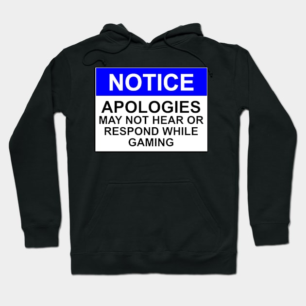 Apologies Notice Hoodie by Bundjum